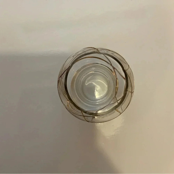 2/$30 VINTAGE PartyLite Glass/Gold Votive Holder - Picture 6 of 8